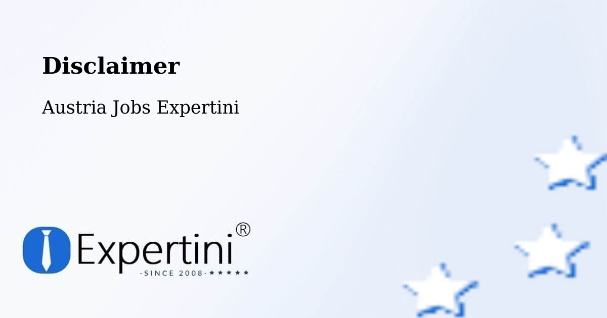 Disclaimer – Pack - Austria Jobs Expertini