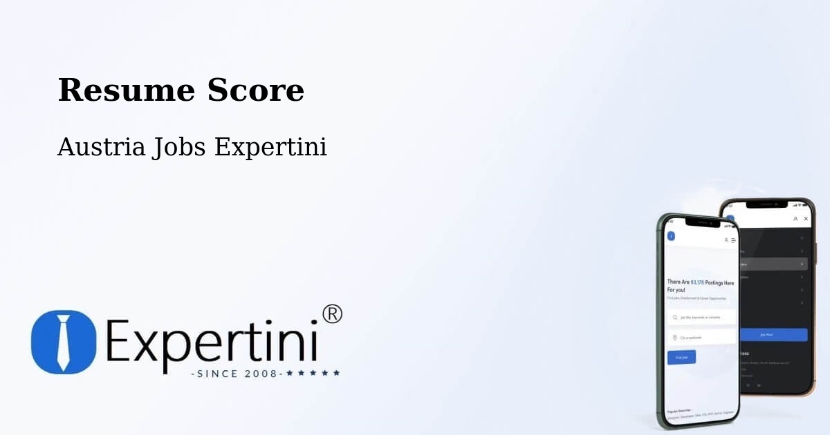 Resume Score & Job Description Match Tool – Pack - Austria Jobs Expertini